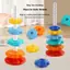 1 Bộ Montessori Xoay Cầu Vồng Tháp Bé Staing Đồ Chơi Trẻ Em Phát Triển Kỹ Năng Vận Động Trò Chơi Quay Staing Đồ Chơi Giáo Dục Quà Tặng