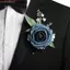 COSCOVED Chổi Hoa Hồng Boutonniere, Đơn Giản Tinh Tế Cưới Phù Hợp Với Corsage, Phong Cách Châu Âu Hoa Nhân Tạo Lãng Mạn Thời Trang Phụ Kiện Cưới Phương Tây