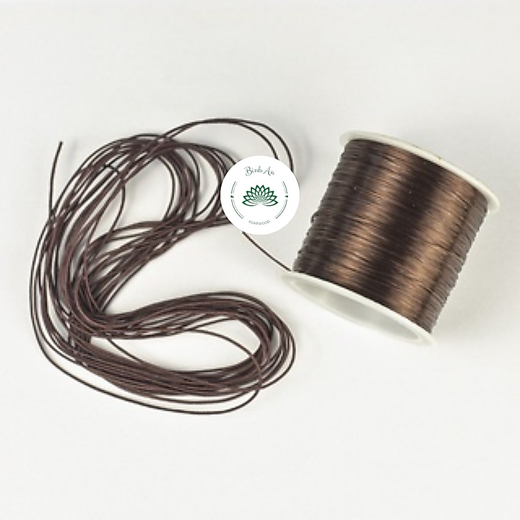Dây thun chỉ, dây thun xỏ vòng, dây xâu vòng có Độ Co Giãn Cao - Duy Nhất màu NÂU