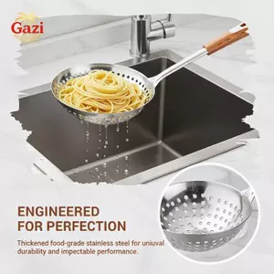 Muỗng Skimmer bằng thép không gỉ 1PC Bộ lọc lọc lọc dầu đa chức năng Dụng cụ nấu ăn nhà bếp [VN]