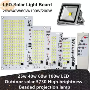 Bảng đèn LED NKSFX 1 Cái, Bảng điều khiển nguồn sáng trắng 25 / 40 / 60 / 100 / 250W, Độ sáng cao với bộ điều khiển từ xa SMD5730 Đèn pha điều khiển từ xa