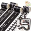 Băng cảnh đường ray đường sắt 5M -Công cụ biển báo đường trường học - Đồ chơi trẻ em Chơi trên ô tô - Băng keo dính đường giao thông - Băng trang trí sổ lưu niệm / Giao hàng miễn phí