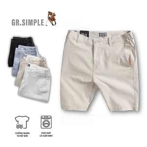 Quần Đùi Nam Đi Biển Mùa Hè, Quần Short Nam Cạp Chun GRSIMPLE Trẻ Trung, Nhẹ, Thoáng