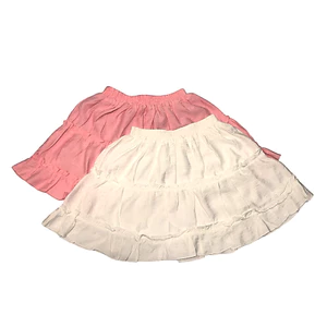 Chân váy ngắn xòe 2 tầng viền nhún có lót quần Freesize mềm rủ Lolita Lolalalo