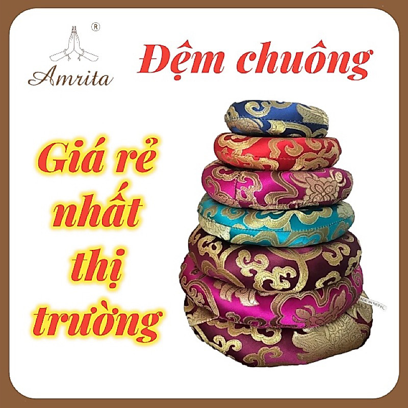 [ Giá rẻ nhất thị trường ] Đệm Chuông Xoay Tây Tạng, Nepal - Đủ size - Đế đặt chuông xoay -Đệm chuông xoay Nepal -Amrita