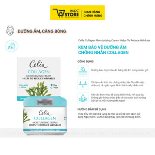 Combo Kem Dưỡng Da Tay Và Móng Ô Liu Ziaja 80ml Và Kem Bảo Vệ Dưỡng Ẩm Giảm Nhăn Collagen Celia 50ml