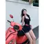 Mùa hè Retro Hot Girl Denim Fishbone Corset Vest Nữ Hẹp Ôm Hơn Nhìn Phù Hợp Với Áo