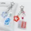 LUImo Thời Trang Đơn Giản Handmade Thẻ Đính Hạt Móc Khóa Mặt Dây Chuyền Dành Cho Nữ Cô Gái Sáng Tạo Bapa Trang Trí Phụ Kiện Quà Tặng SBS