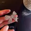 PNPIA- Kim Cương Giả Nơ Thổ Cẩm Dành Cho Nữ Nơ Thổ Cẩm Pin Vintage Thời Trang Trang Trang Sức Phụ Kiện Phù Hợp Với Chống Ánh Sáng Corsage