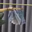Bé Gái Váy Denim Mùa Hè Phong Cách Mới Co Giãn Váy Denim Lót Giữa Lớn Trẻ Em Trẻ Em Thời Trang Váy Denim