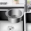 Bộ lọc bồn rửa thiên nga bằng thép không gỉ Thiết kế sáng tạo Giỏ lọc treo vòi, Thích hợp cho rau quả