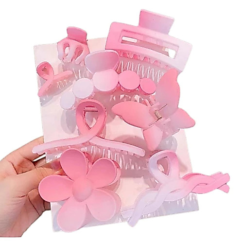 Set 8 kẹp càng cua "Hoa anh đào" - Kẹp Tóc Nhựa Phong Cách Hàn Quốc Cho Nữ Avinh ntt95