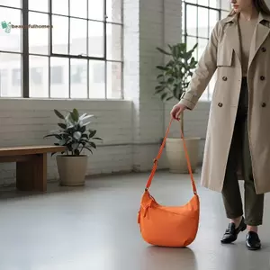 Túi đeo chéo nhiều lớp đơn giản BeautifulHomeA dành cho nữ Ví đeo vai dung tích lớn dành cho sinh viên và người làm việc VN