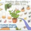 Nhãn Dán Cảnh Mini TUYỆT VỜI, Sách Nhãn Dán Dòng Cửa Hàng PET, Chất Lượng Cao 30 Tờ Cắt Chết Minh Họa Tinh Tế Cửa Hàng Cảnh Miếng Dán Sách Thêu Sò Thủ Công DIY