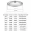 AA 10-32Cm Thép Không Gỉ Nắp Nồi Tròn Thay Thế Đa Năng Chảo Chiên Bao Viền Mịn Máy Rửa Chén An Toàn Cho Chảo Chảo Nồi Canh VN
