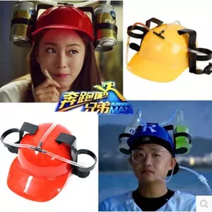 Sáng Tạo Mũ Rơm Độc Đáo Hình Đầu Uống Mũ Bảo Hiểm Mũ Rơm Đảng Ngộ nghĩnh Bia Soda Uống Máy STRD