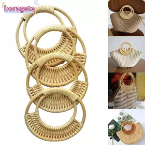 Thay thế tay cầm túi BORAGETE, Tay cầm túi rơm, Tay cầm hộp quà tặng Túi đeo vai Dây đeo Tote
