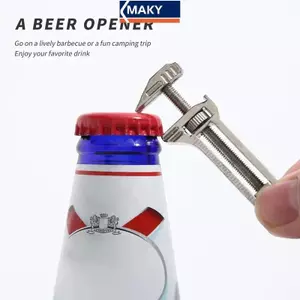 MAKY Cờ Lê Mini Nhà Thơ Dụng Cụ Đa Năng Di Động Cho Cắm Trại Ngoài Trời Bình Hợp Kim Titan Dụng Cụ Mở Chai VN