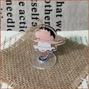 SQ11 Crayon Shin-chan Tấm Đứng Acrylic Xoay Ký Hiệu Anime Để Bàn Trang Trí Trang Trí