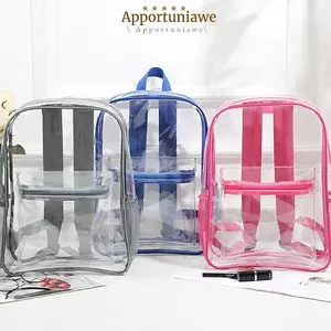 Ba lô nhựa PVC IAPPORTUNIA, Ba lô trong suốt thiết kế sang trọng dung tích lớn, Ba lô có thể nhìn thấy được Đồ thể thao ngoài trời
