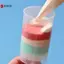 Dụng cụ bắn bánh đẩy lên trong suốt có nắp 12 hộp đựng cốc tráng miệng bằng nhựa cho sự kiện lễ hội kem Mousse VN