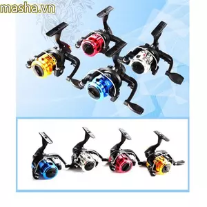 Câu Quay Có Dây Thể Thao Ngoài Trời Mồi Cá Kim Loại Tròn Mini Micro