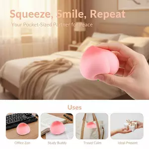MJnmc Dễ Thương Thực Tế Mềm Đào Fidget Đồ Chơi Tăng Chậm Giảm Căng Thẳng Chống Lo Âu Đồ Chơi Cảm Giác Cho Trẻ Em Tiệc Sinh Nhật Ủng Hộ Mới