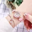 KT Cat Watch Nữ Mặt Số Nhỏ Màu Hồng Dễ Thương Trẻ Em Dây Thép Nữ Vòng Tay Đồng Hồ Đeo Tay Sinh Viên Ngón Tay Đồng Hồ Thạch Anh kuy