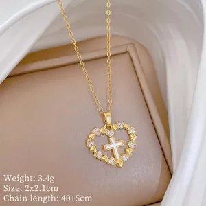 Tình Yêu Chữ Thập Vòng Cổ Ánh Sáng Sang Trọng Tuyệt Đẹp Thời Trang Mặt Dây Chuyền Phù Hợp Với Xương Đòn Nữ Phù Hợp Với Dây Chuyền Cao Cấp Trang Sức 2026-6-26