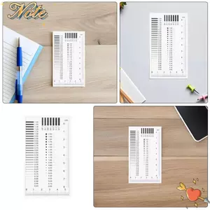 NOTE1 Thước Đo Điểm Quy Tắc Phim, Dụng Cụ Đo Chiều Rộng Nứt Nhựa Đo, Di Động Trong Suốt Độ Chính Xác Cao Điểm Quy Tắc Thẻ Phim Sản Xuất