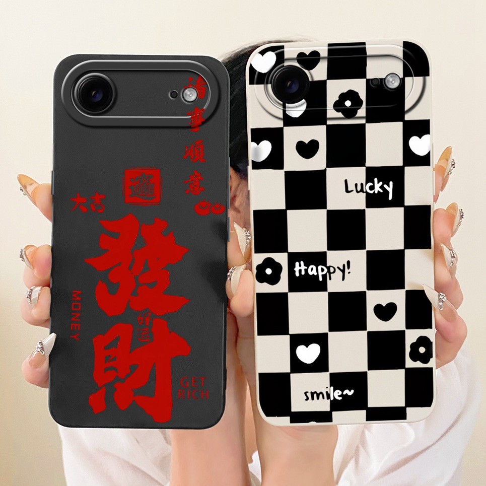 Mèo Đáng Yêu Hoạt Hình Họa Tiết Động Vật Dành Cho iPhone 17 Air 17 Slim iPhone Air Phone Case Camera Bảo Vệ Mềm Vỏ Silicon Lỏng