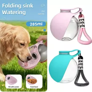 Máy phân phối nước cho chó cầm tay hàng đầu có nắp kín cho chuyến đi và công viên trên ô tô