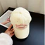 Nón lưỡi trai nữ vành cong Hàn cotton lưới thêu chữ trơn thoáng khí Mũ lưỡi trai thời trang nam nữ