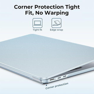 Ốp macbook Air M5 M4  Ốp lưng Ultra Slim Matte Sky Blue cho MacBook Air 13 inch (M2 / M3 / M4 M5) A2681 A3240 A3113