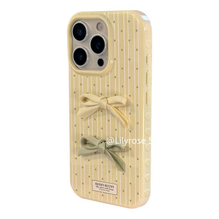Ốp Lưng Phong Cách Hàn Quốc Cho iPhone 12 13 14 15 16 Pro Max Apple iPhone Case Nơ Mềm 3D Nơ