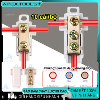 Bộ 10 Thiết Bị Đầu Cuối Dây T06 T16 Kapusi - Chia Đầu, Nối Cáp Điện, Hộp Nối