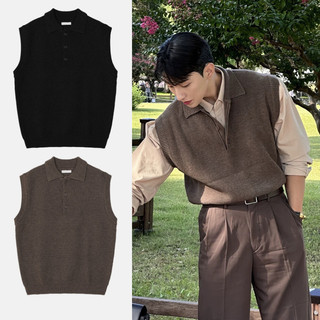 Áo Vest Dệt Kim Nam Dáng Rộng, Phong Cách Harajuku Nhật Bản Cao Cấp và Thoải Mái