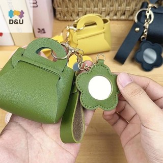 Pufangstar Sáng Tạo Da Nữ Móc Khóa Túi Ly Hợp Có Gương Tai Nghe Túi Chìa Khóa Dễ Thương Mặt Dây Chuyền Tiền Xu Ví Mặt Dây Chuyền Quà Tặng VN