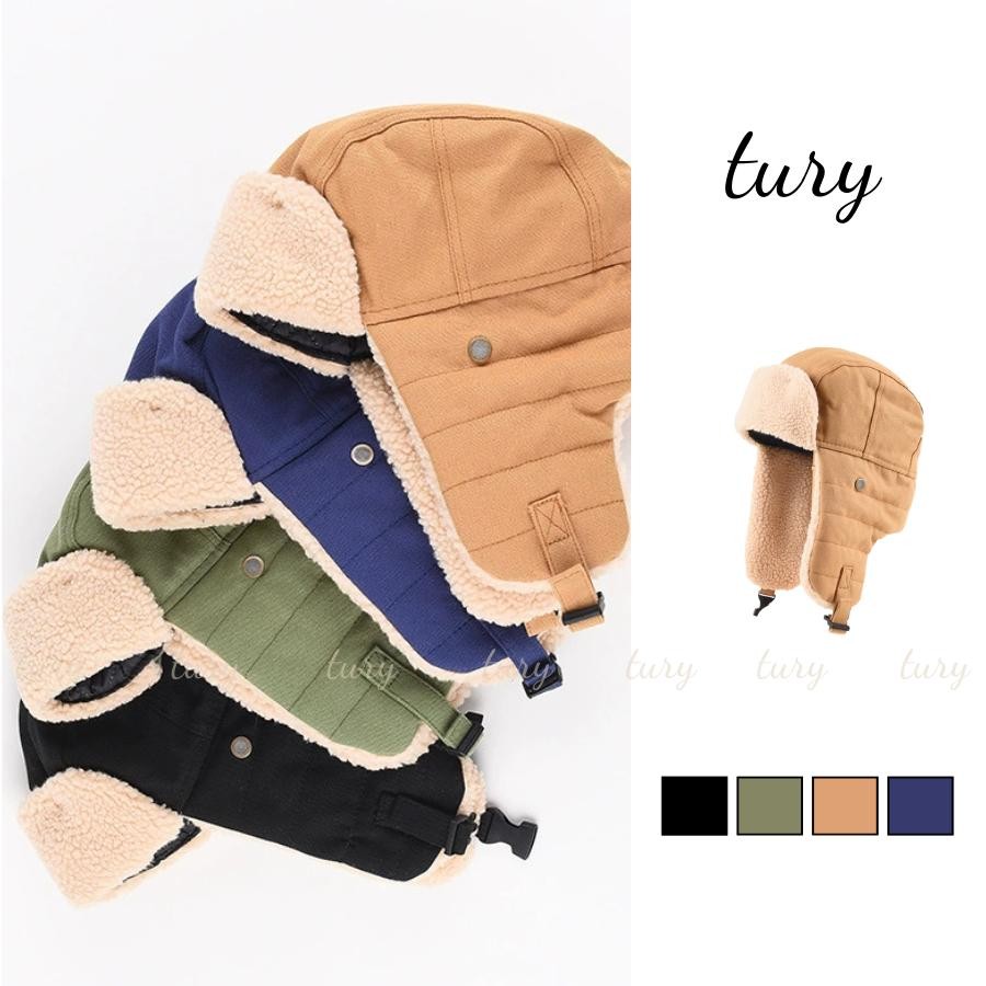 Nón Len Phi Công Unisex Nam Nữ - Tury - Mũ Len Phi Công Phối Lông - NL004