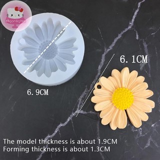 Moonlights Hoa Cúc Khuôn Silicon Có Lỗ Xe Hương Liệu Epoxy Handmade Xà Phòng Nến Khuôn DIY Trang Trí Kẹo Đóng Băng Khuôn EN