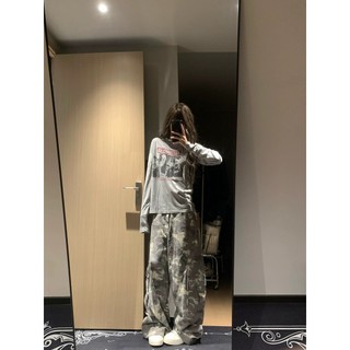 HIIXIIVI [Mới 100% Cotton] Áo thun dài tay Oversize Nữ Baggy Áo dáng rộng nữ Ootd độc đáo 2026