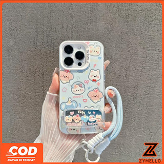 Thích hợp cho OPPO Reno 14F Reno 14 PRO Reno 13F Reno 13 PRO Reno12 F Reno11 F Reno 10 Reno 8T Reno 8Z Reno 7Z Reno8 Chó Con Dễ Thương Gấu Voi Gương Đứng Trong Suốt Chống Sốc TP