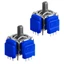 Thay thế cần điều khiển hiệu ứng Hall YRBWD 2PACK, Cần điều khiển điện từ TMR tương tự bền bỉ, Bộ sửa chữa chống khô có độ chính xác cao cho bộ điều khiển trò chơi cạnh kép PS5
