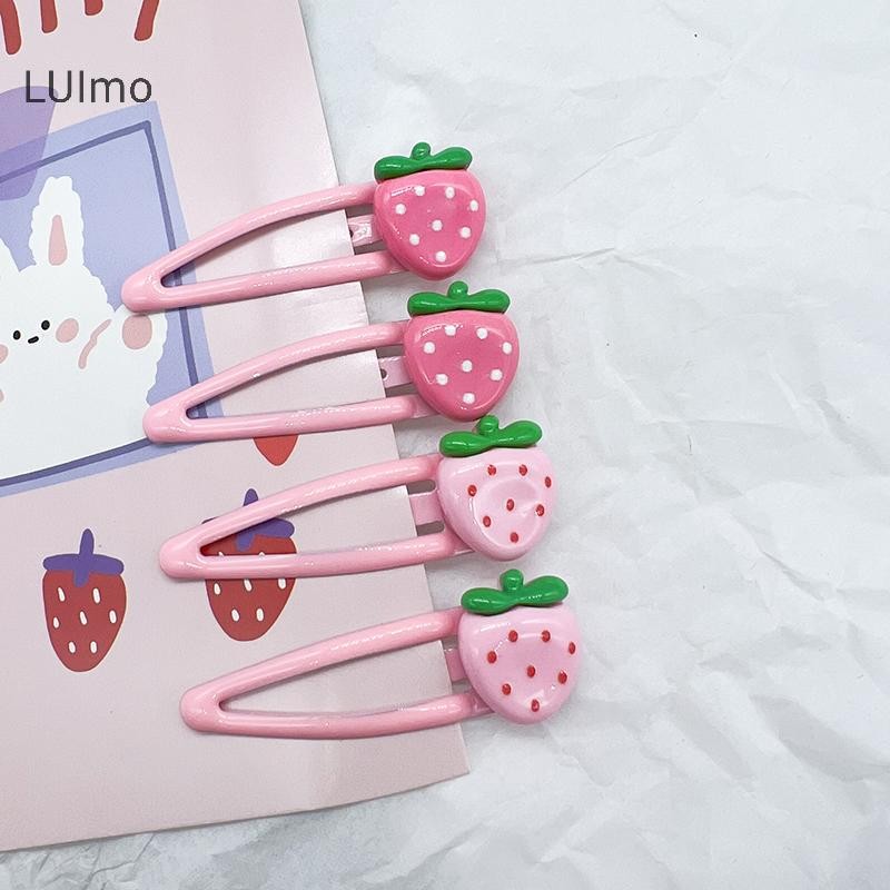 LUImo - 2 Chiếc Kẹp Tóc Màu Hồng Dễ Thương Cho Bé Gái