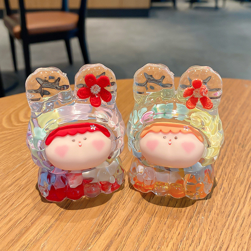 Sáng Tạo Li Sili Lis Macaron Siêu Dễ Thương Phong Cách Hoạt Hình Cát Lỏng Trang Trí Đầy Dầu