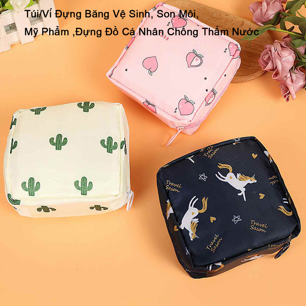 M7 Túi Ví Đựng Băng Vệ Sinh, Son Môi, Mỹ Phẩm - Túi Mini Đựng Đồ Cá Nhân Chống Thấm Nước MALAN