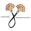Elegant Hair Bun Holder Luxurious Crystal Decorative Foliage for Women Girl