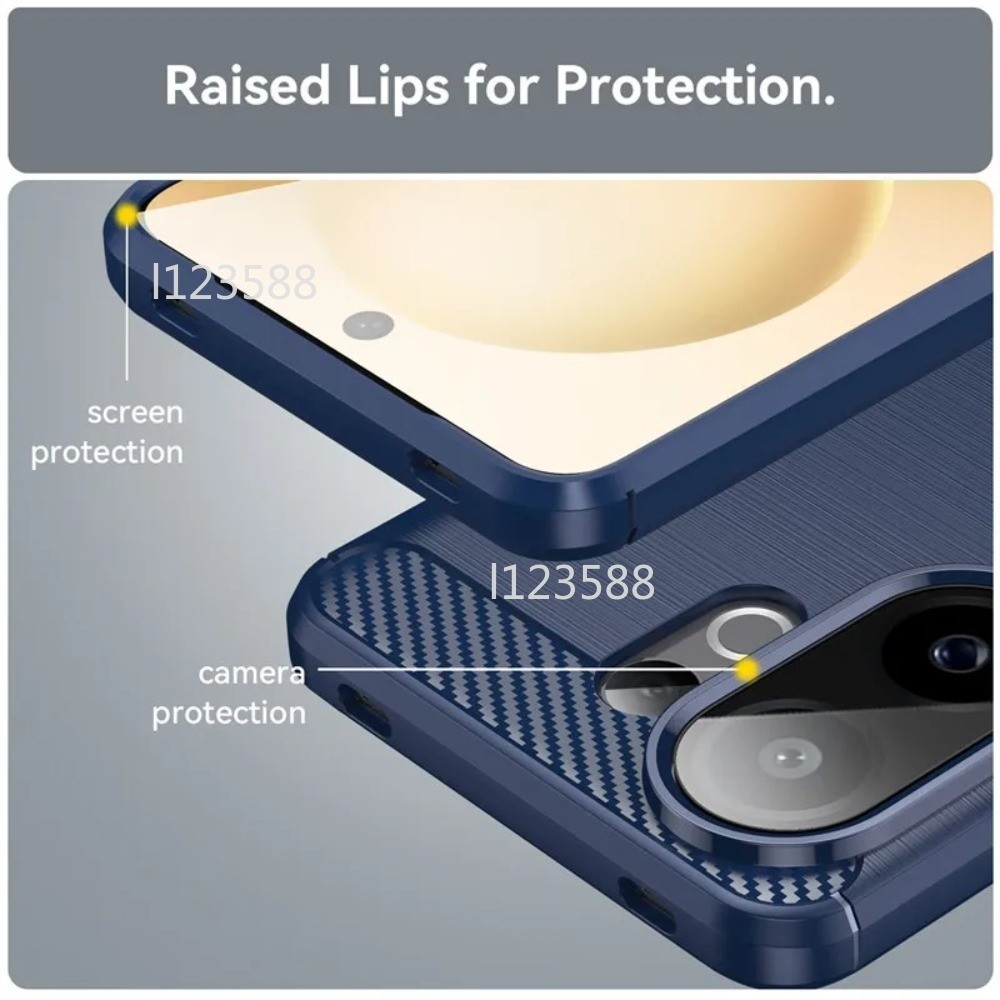 Ốp Lưng Cho Vivo V60 5G 2025 VivoV60 V 60 Sợi Carbon Vỏ Điện Thoại Chống Sốc Silicon Mềm TPU Bảo Vệ Mặt Sau