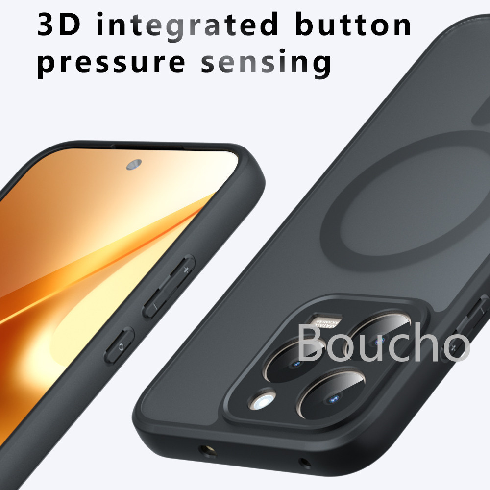 Ốp Điện Thoại Cho Realme 15T Realme15T 5G Matte Armor Chống Sốc Chống Vân Tay Mặt Sau Bìa Cứng