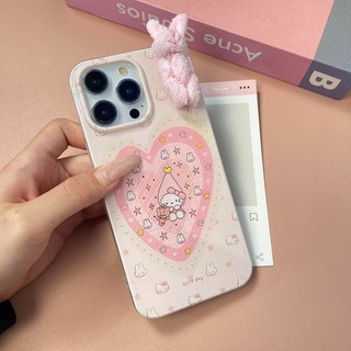 Ốp Điện Thoại Dễ Thương + Chú Thỏ Lông Tơ Cho IPhone 11 16 15 14 13 12 Pro Xs Max XR X 7 8 Plus Ins Hàn Quốc Vỏ Bling Lấp Lánh Siêu Mỏng Ốp Lưng TPU Mềm Ốp Lưng Bảo Vệ Chống Sốc
